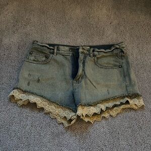 Size 25 Free People jean shorts